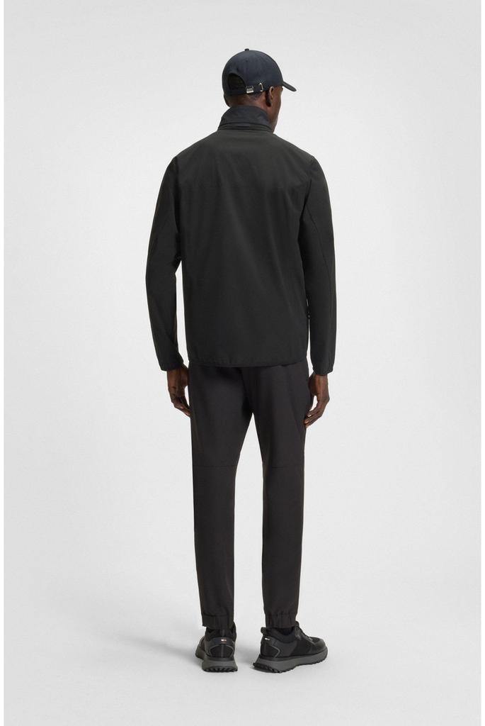 BOSS Super Stretch Size Black Men's Water-Repellent Jacket, Poplin, XL,