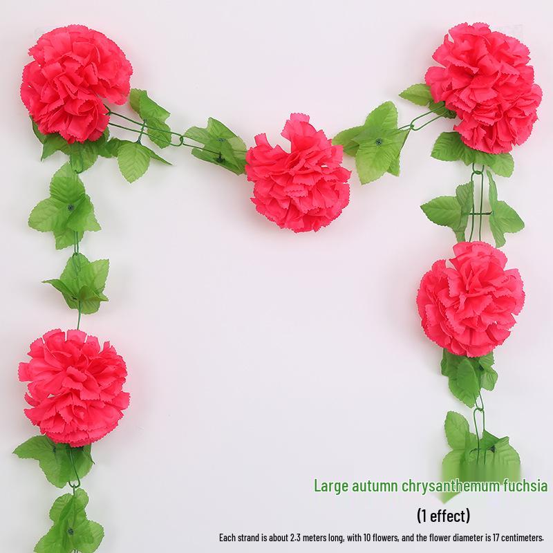 Искусственные хризантемы для кладбища и мемориального декора - Шелковое и пластиковое подвесное цветочное украшение