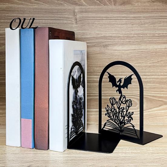 Металлические подставки для книг 1 пара, Подставки для книг в виде драконов, Декоративные подставки для книг в стиле фэнтези, Декор, Подарок для полок, Прочные готические держатели, Дом, Офис, Библиотека