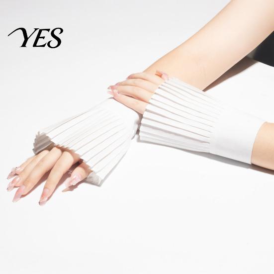 Detachable Sleeve Extenders Pleated Fake Cuffs for Women, French Style Wrinkle Resistant Inserts with Buttons, Elastic Wrist Sweaters And Sweatshirts