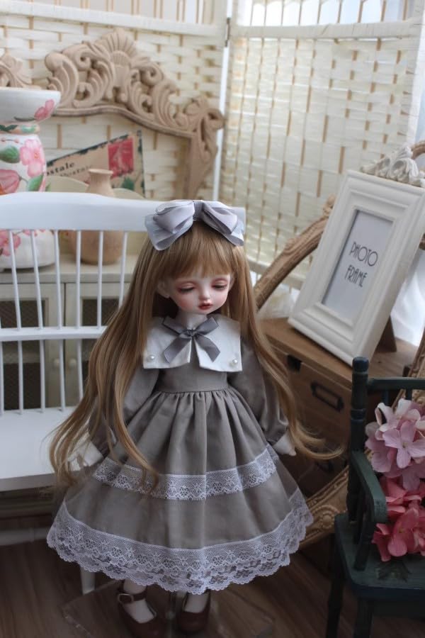 HAMRETHYPPZ 14 16 13 BJD Кукла на шаровых шарнирах Платье для куклы Костюм для куклы Наряд горничной Платье для куклы на шаровых шарнирах Платье принцессы, Юбка принцессы, Милая юбка горничной,