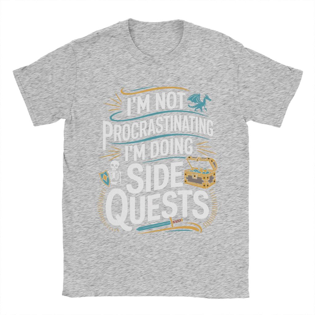 Neck Humorous Gaming Graphic Unisexs T Shirts Vintage Tees Short Sleeve Round Neck TShirts Pure Cotton 4XL 5XL 6XL Clothing