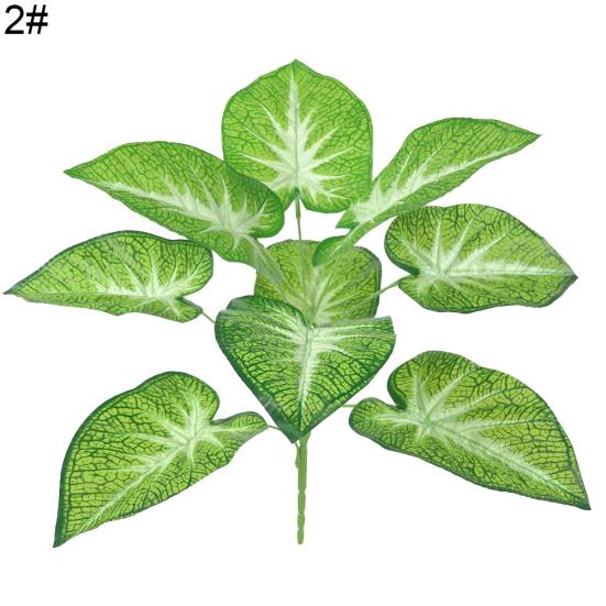 1шт искусственные пластиковые вечнозеленые растения поддельные листья деревьев зелень домашний декор