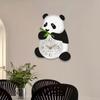 Lovely Panda Shape Wall Clock Silent Kids Bedroom Living Room Cartoon Animal Ornament Office Home Decor Gifts for Family