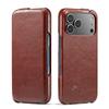 Ретро кожаный чехол для телефона для iPhone 17 Pro Max 17 Air 17Pro 17 Вертикальная книжка Натуральная кожа Жесткая задняя крышка Funda