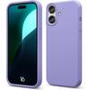 Protective Case - BOOLING - for iPhone 16 - Soft Liquid Silicone - Ultra Slim - Shockproof Purple