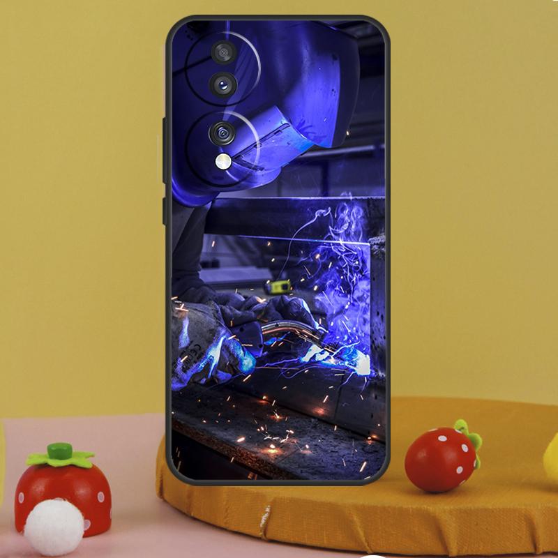 Чехол для сварщика, горячий металлорабочий, для Honor 200 Pro X9c X9a X8a X7a X6a X7 X8 X9 X8b X9b 50 70 90 Magic 5 6 Lite