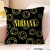 Hot Band N-Nirvanas Rock Personalized Pillow Dust Cover Bedroom Kids Party Decoration Pillowcase Birthday Children Gift