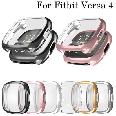 Полный защитный чехол для Fitbit Versa 4 SmartWatch, Защитная пленка для экрана для Fitbit Versa4, аксессуары, чехлы-рамки, мягкий ТПУ, хит продаж
