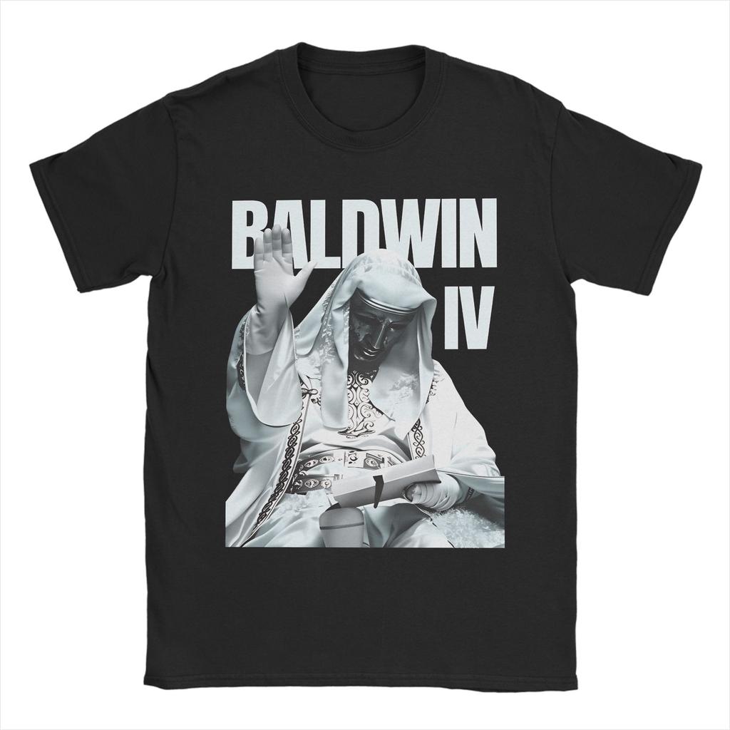 King Baldwin IV Of Jerusalem T-Shirt Summer Trendy Cool T Shirts Adult Pure Cotton Crewneck Oversized Tees Short Sleeves Tshirt