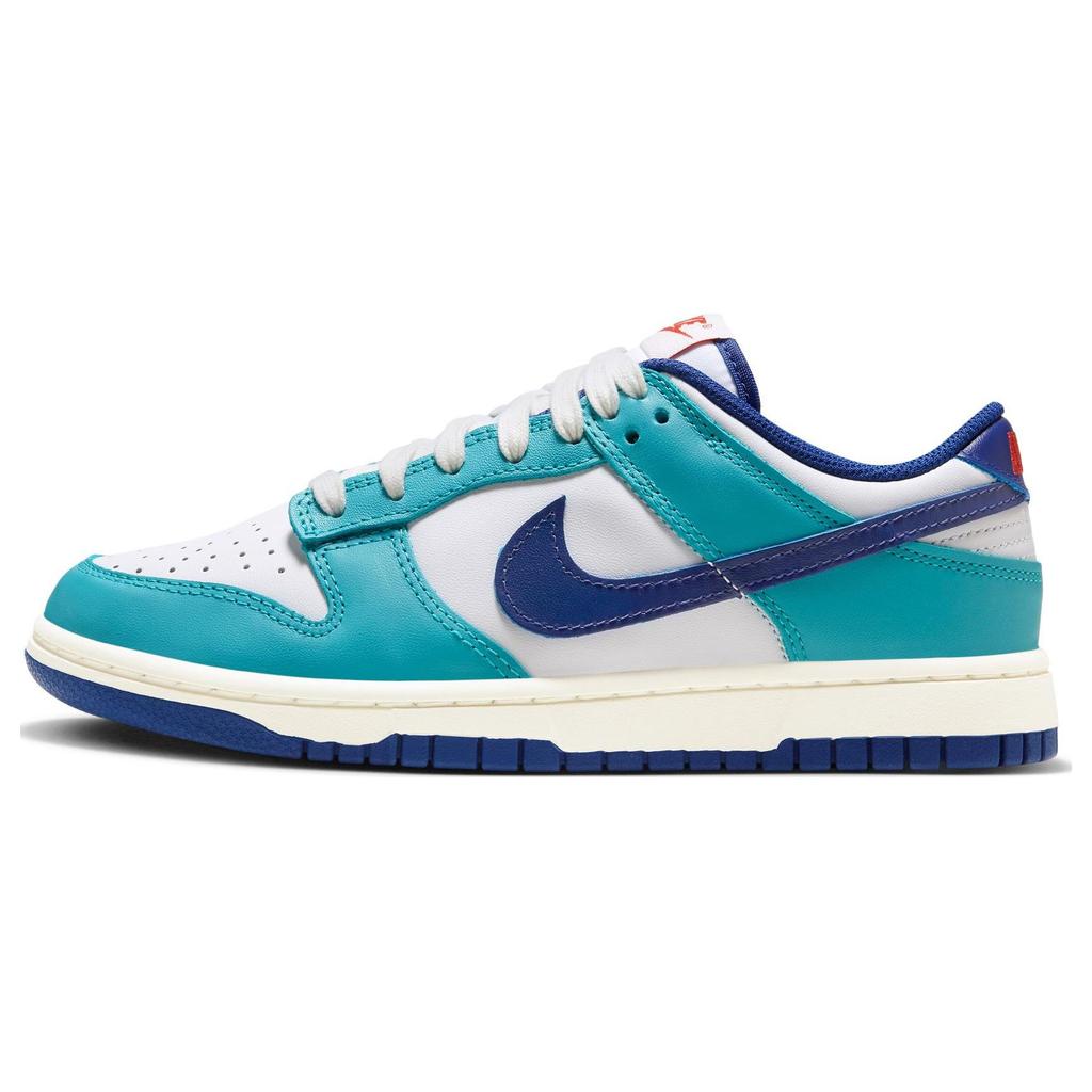 Nike Dunk Low Teal Nebula Royal Women Sneakers White Sail Deep-Royal-Blue FQ6870-141