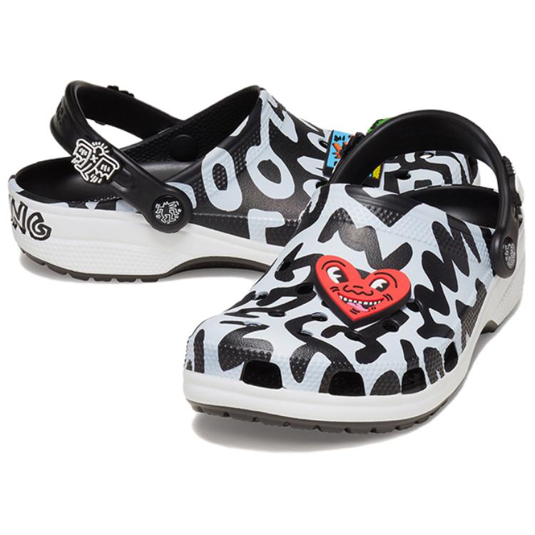 Crocs Кроссовки Classic Clog Keith Haring Unisex Black White 209488-001
