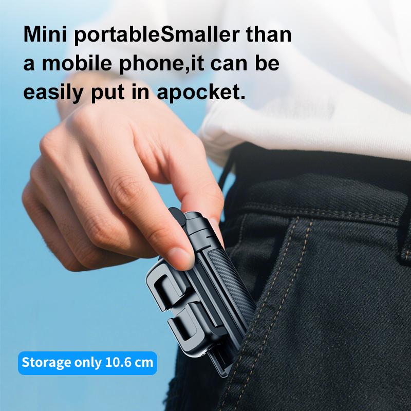 Мини Карманный Селфи-стик Штатив Подставка Вращение 360° Держатель для телефона со съемным Bluetooth-пультом для съемки, прямой трансляции