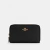 Coach Coach Medium Id Zip Wallet Gold Black