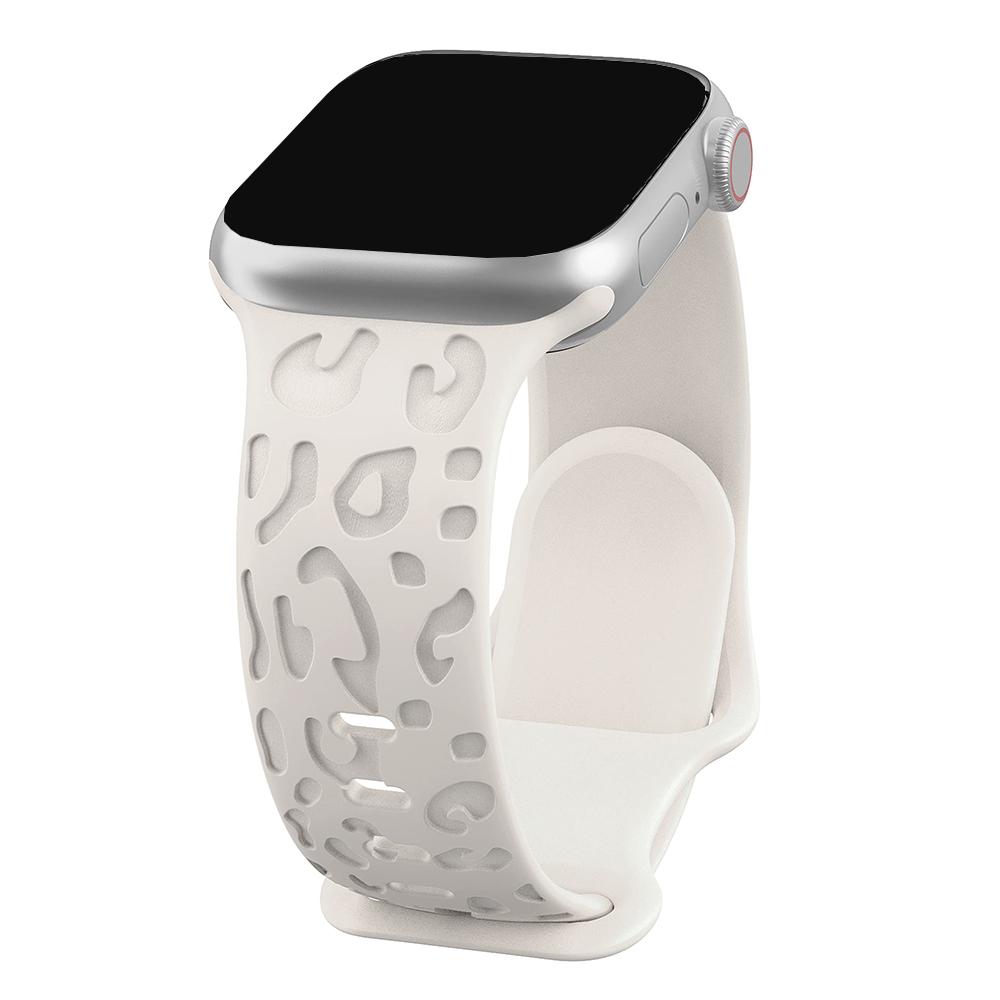 Ремешки с гравировкой леопарда для Apple Watch Band 45 мм 44 мм 49 мм 41 мм 46 40 мм Correa Bracelet Iwatch Series 10 9 8 7 SE 6 5 3 Ultra 2