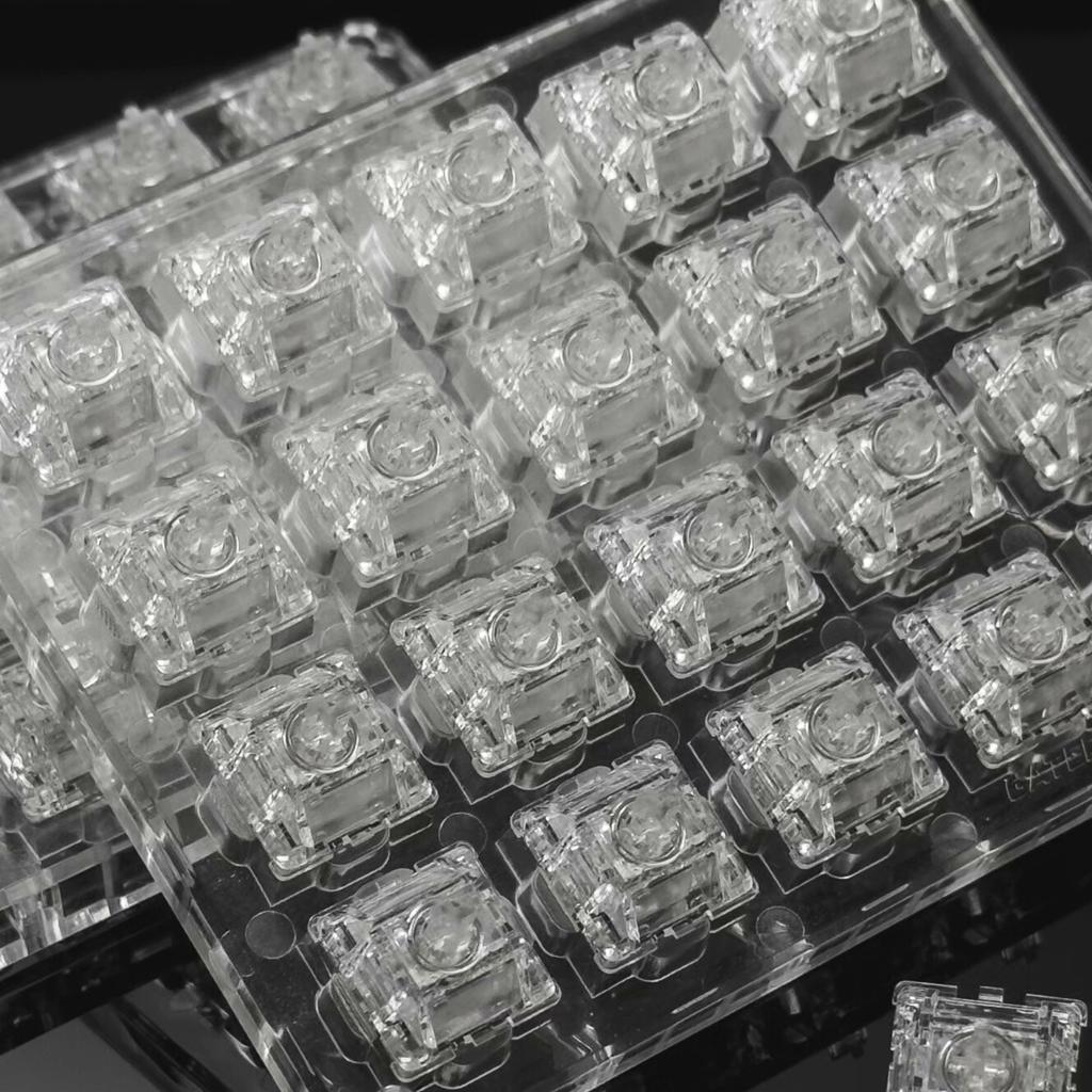 UR Ice Магнитная Экстремальная Клавиатура Полностью Прозрачная Две Световые Направляющие Магнитная Механическая Игровая Клавиатура Линейная 22 мм Двойная Пружина