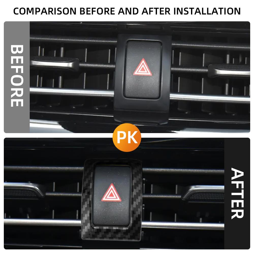 Car Emergency Light Button Trim for Toyota C-HR CHR CHR 2016 - 2022 Hazard Light Switch Decorative Sticker Cover Accessories
