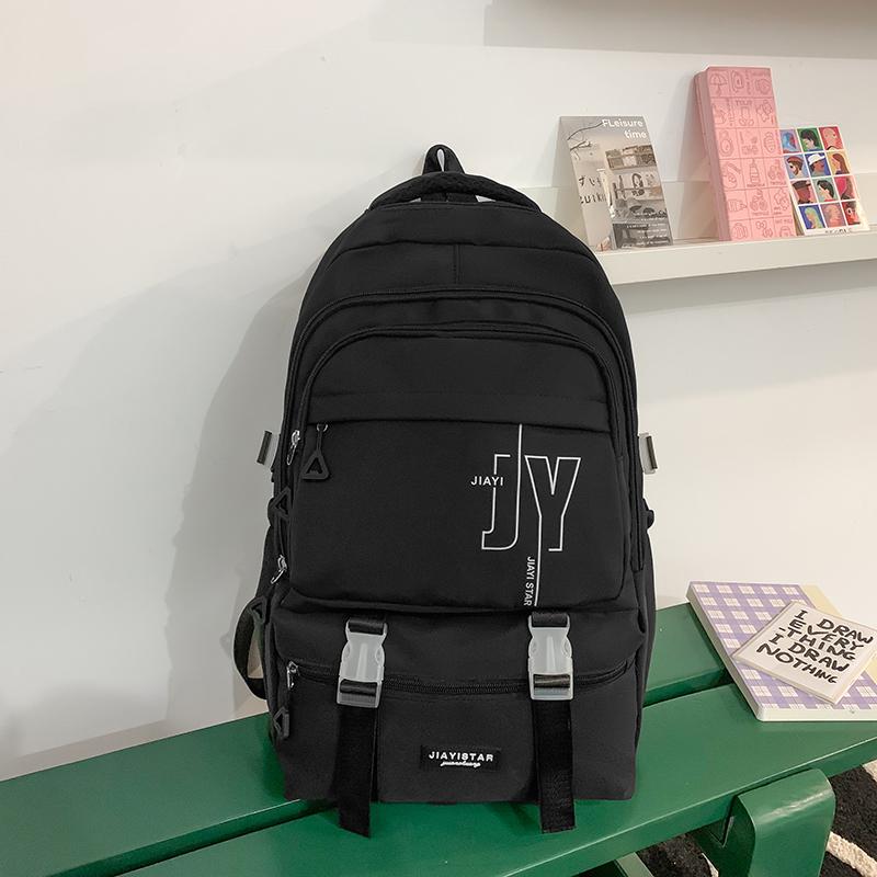 Школьный рюкзак для средней школы, женский рюкзак с буквенным принтом, большой вместимости, дорожный рюкзак