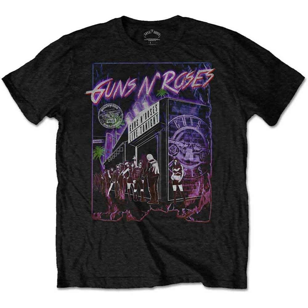 Футболка Guns N' Roses Sunset Boulevard Черная Новая