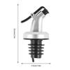 Oil Spout Stainless Steel Oil Bottle Pourer Leak-proof Olive Oil Dispenser Vinegar Bottle Stopper Speed Pourer Dust Covers