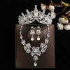 Свадебный комплект «Сказка»: Корона, ожерелье и серьги — идеально для свадьбы или дня рождения