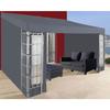 Rideaux pour Pergola - QUICK STAR - 3x4m - Anthracite - 100% Polyester - Protection de la vie privée
