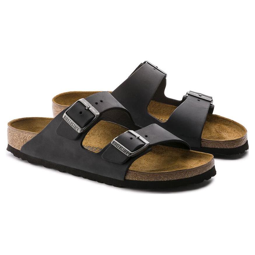 Birkenstock Arizona Slip Resistant Slide Slippers Unisex Black Regular 0552111