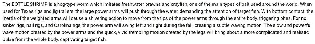 Megabass Мягкая приманка Бутылка Креветка 4 дюйма Scuppernong Blue Flake (8614)