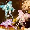 Iron Wire Strip Stick Butterfly-shaped Lantern DIY Kit Mid-Autumn Festival Lantern  Hanfu Props