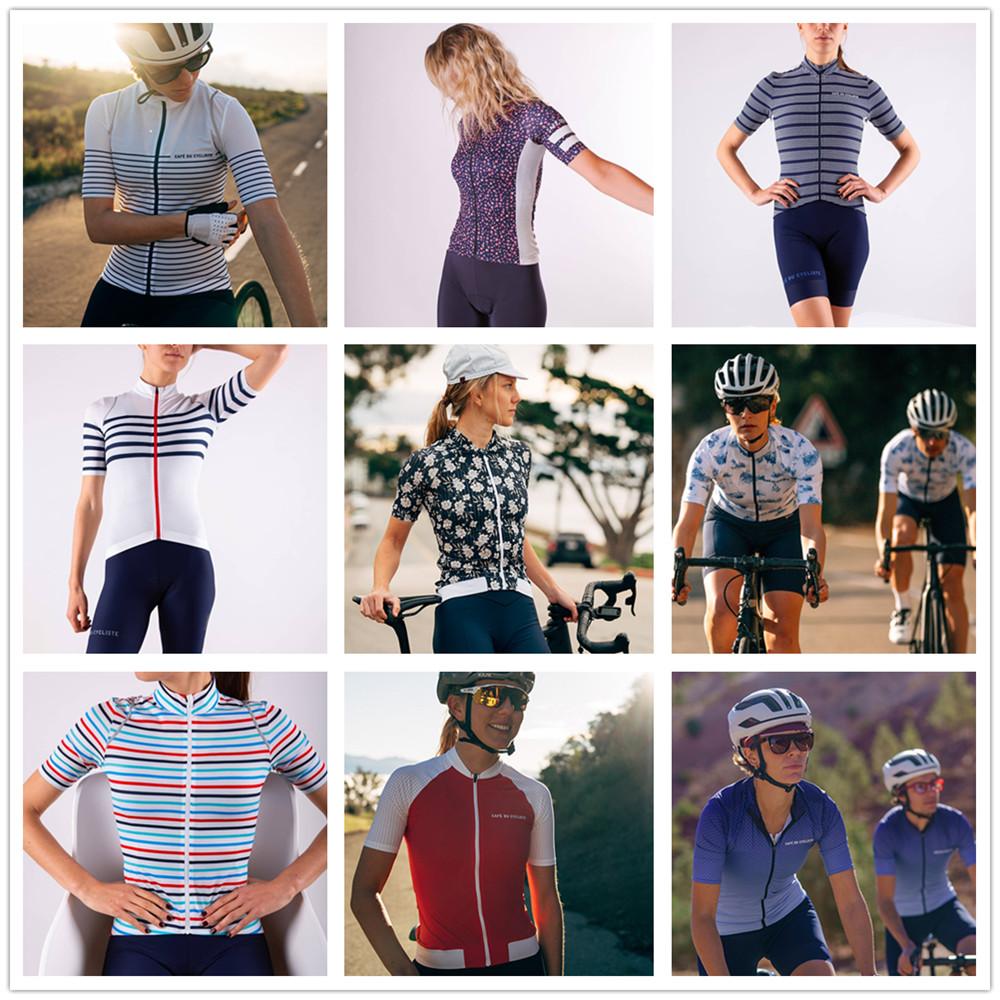 Cafe Du Cycliste Женская велосипедная майка Топ Летняя одежда для горного велосипеда Maillot Ciclismo С коротким рукавом Командная велосипедная рубашка Mtb 2022