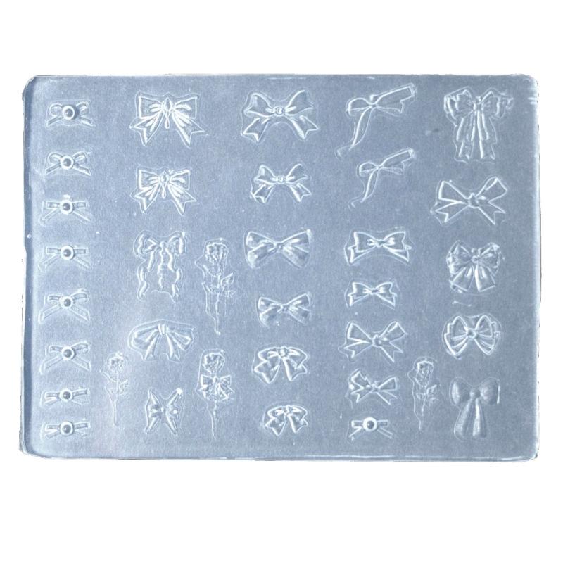 Silicone Nail Art Mold Embossing Patterns Nail Mould Decorations Versatile Jewelry Making Tools Handmade Carving Molds