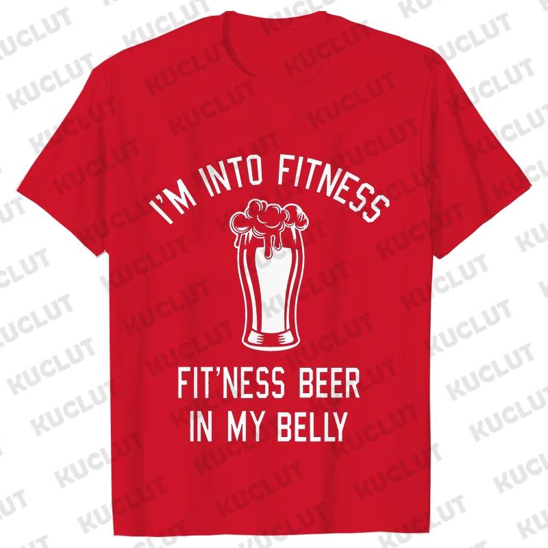 Men's Street Wear T-shirts Need Beer Graphic Tee Shirt Homme Funny Low Battery Need Beer Novelty T-Shirt Drinking Party Tshirts