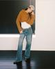 INSEOWL Crop Hooded Cardigan - Camel