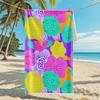 New, Double-sided Velvet Beach Towel Quick-drying Sports Towel Printed Bath Towel