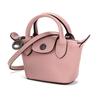 Longchamp Le Pliage Cuir 8 Solid Color Flap Zipper Detachable Shoulder Strap Crossbody Shoulder Lambskin Tote Mini Women handbag 10099757P13
