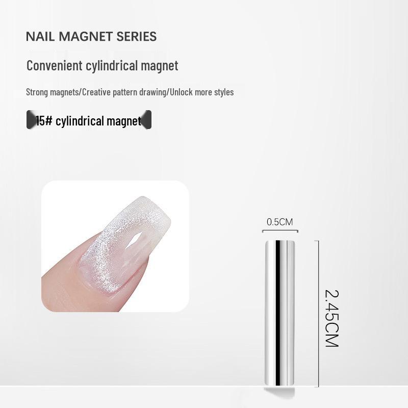 Nail Art Double-Ended Cat Eye Gel Wand with Powerful Gold Magnet