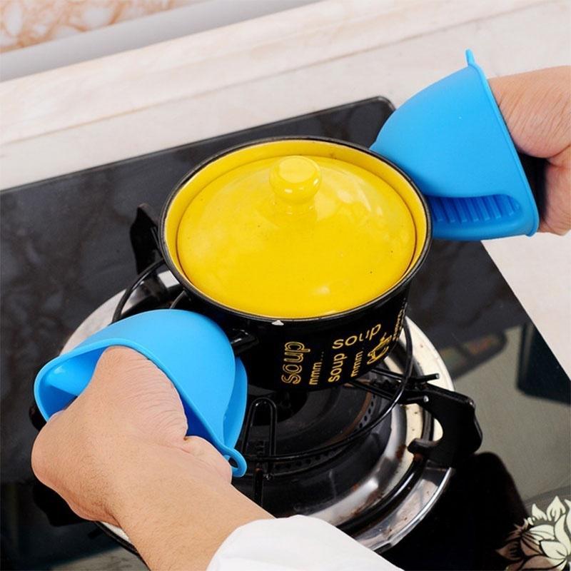 Утолщенный пищевой силикагель, защита от ожогов, чаша для перчаток, держатель тарелки, кухонная теплоизоляция, выпечка