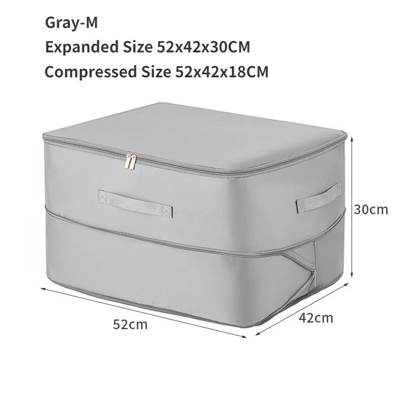 1pc Compression Packing Cube Wardrobe Drawer Puffer Jacket Storage Foldable Luggage Suitcase Organizer Compressed Travel