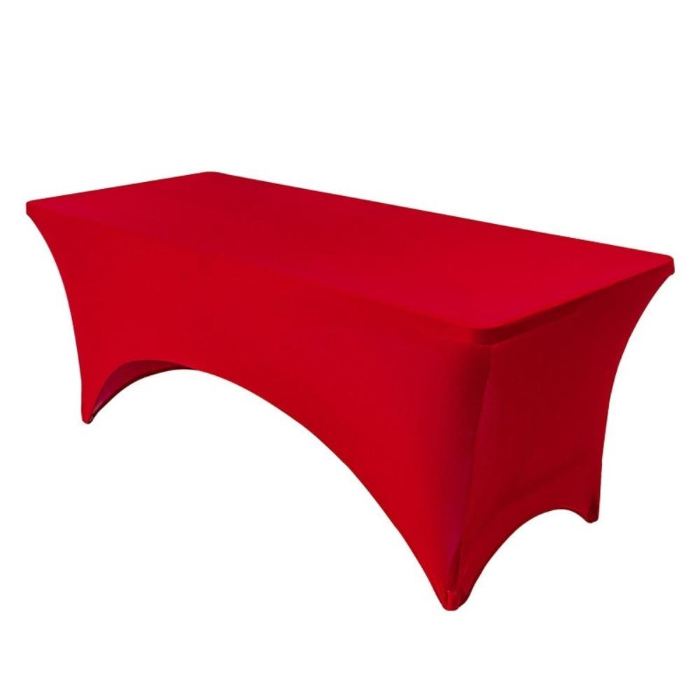 6FT/4FT Table Cover Rectangular Washable Spandex Tablecloth Stretch Tight Fitted Cocktail Table Decoration Wedding Event