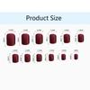 24pcs Full Cover Glossy Wearable Fake Nails Solid Color Nail Tips  Women