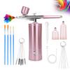 Airbrush-Kit Air Brush Kit With Airbrush Compressor Nail Charms Wireless Air Brush for Barber, Nail Art, Cake Decor, Makeup, Model Painting