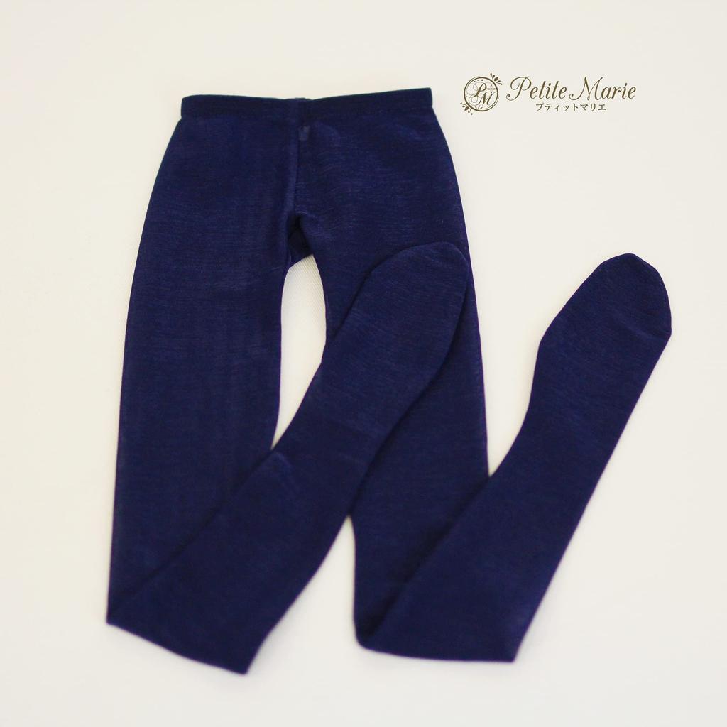 Petite Marie DDS SD Compatible Sheer and Soft Navy Fits 60cm BJD Dolls 1/3 All-Purpose Tights, Blue, [No.0049]