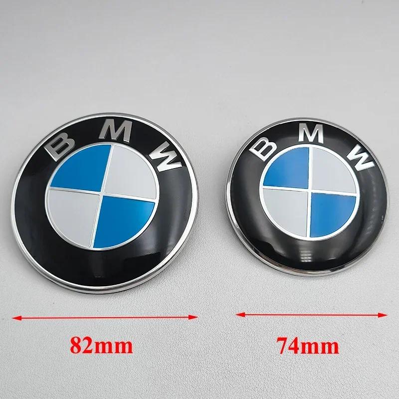 XJVYV1 For BMW 82mm Car Front Bonnet Logo BMW Hood Emblem 74mm Rear Trunk Badge 56mm 68mm Wheel Center Caps 46mm 45mm Steering Wheel St