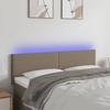 VidaXL LED Headboard Bedroom Furniture Double Bed Accessory Head of Bed Frame Interior Taupe 3121334