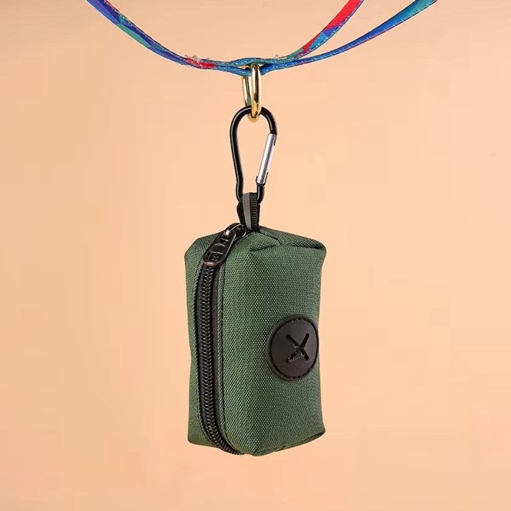 Portable Dog Poop Bag Holder Oxford Cloth Animal Waste Collection Pouch Walking