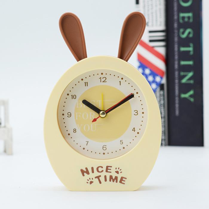 Ten yuan shop cute rabbit small alarm clock clocks daily use general merchandise Christmas gifts export boutique