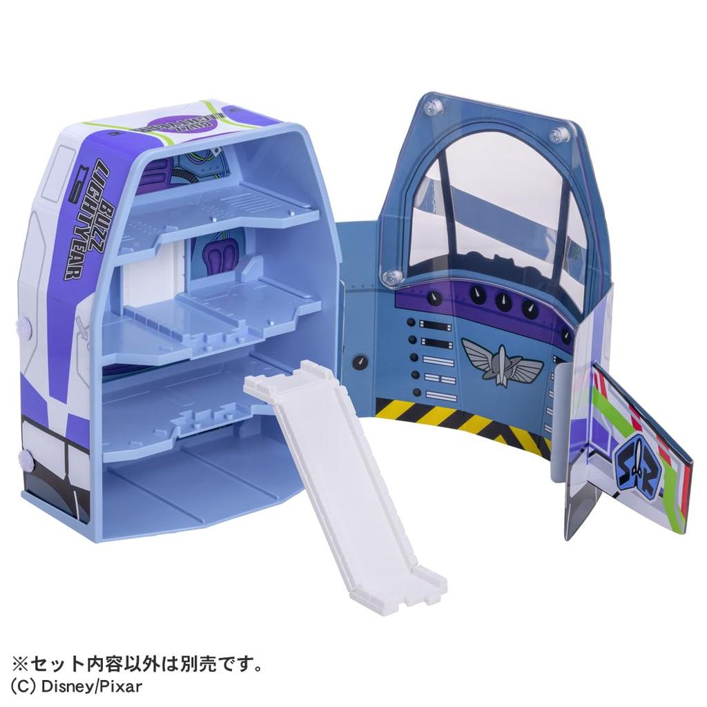 TAKARA TOMY Tomica Disney Motors Dream Tomica История игрушек 5 Базз Лайтер Космический корабль Версия с кейсом Миниатюрная машинка-игрушка 3 и Ездовой Высокотехнологичный (Возраст до)
