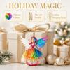 2D Flat Christmas Hanging Ornaments Exquisite Xmas Tree Decorations Vintage Angel Pendants  Office