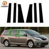 6 шт. автомобильные стойки, накладки на окна, двери, накладки для Toyota Sienna 2010 2011 2012 2013 2014 2015 2016 2017 2018