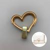 1Pc Heart Shape Bag Lock Clasp Metal Turn Lock Buckles For Diy Handbag Shoulder Bag Purse Handbag Hardware Bag Accessories
